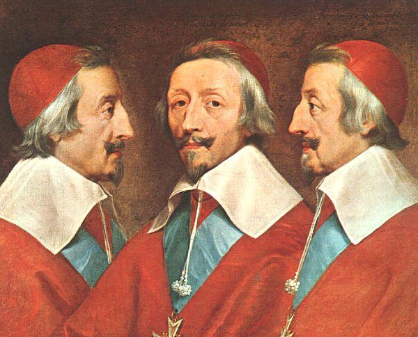 Philippe de Champaigne Triple Portrait of Richelieu oil painting image